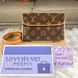 LOUIS VUITTON FLORENTINE BELT BAG MONO SMALL